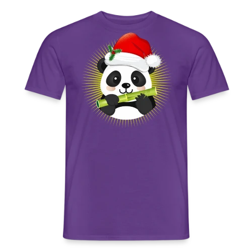 Panda Festif de Noël - T-shirt homme