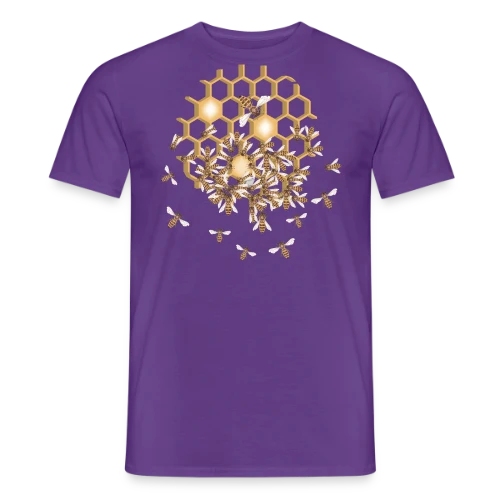 Nid d'Abeille Géométrique : Nature & Harmonie - T-shirt homme