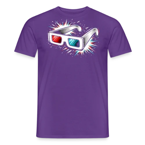 Lunettes 3D Rétro - T-shirt homme