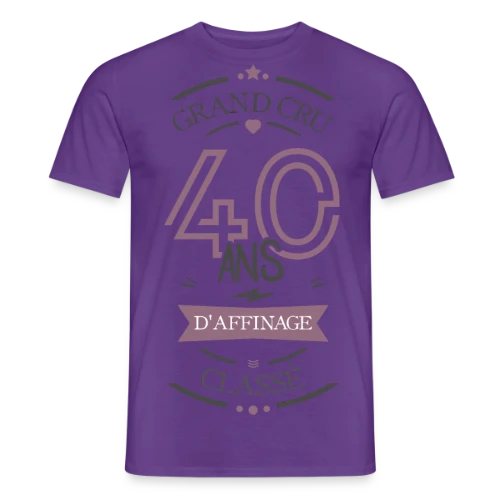40 Ans d'Affinage : T-shirt Humour Anniversaire - T-shirt homme