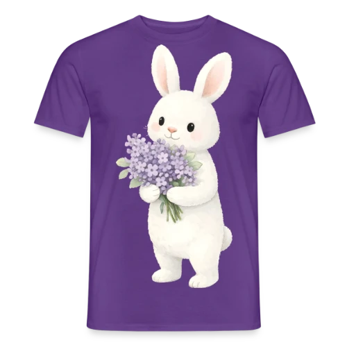 Lapin dans les Lilas - Douceur Printanière - T-shirt homme