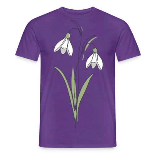 Line Art Perce-Neige - T-shirt homme