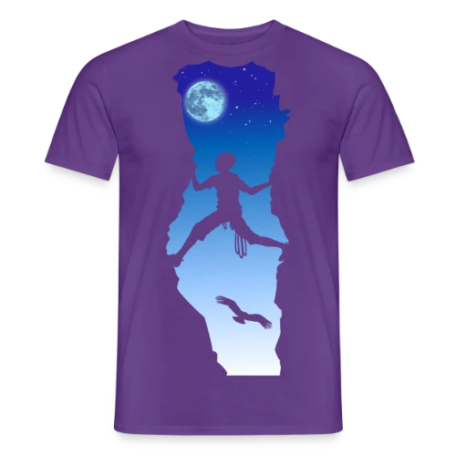 Grimpe Nocturne : L'Escalade Sous les Étoiles - T-shirt homme