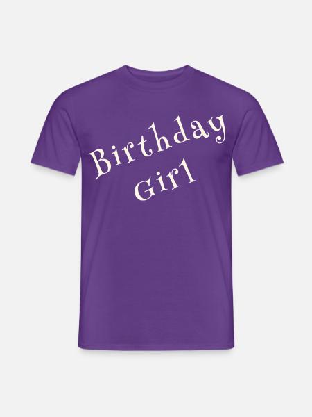 Birthday Girl – Celebration Design - Männer T-Shirt - Lila