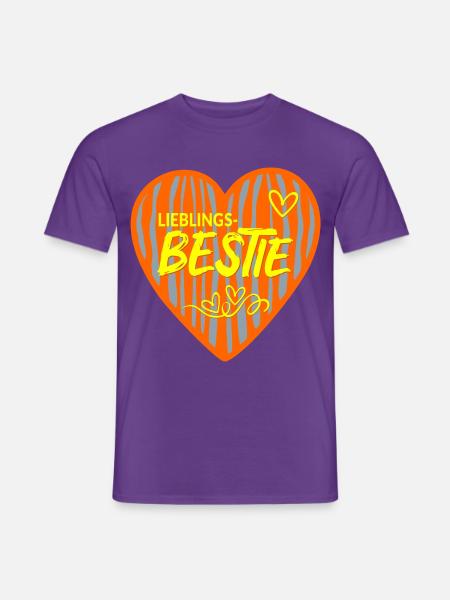 Lieblingsfreundin Bestie Freundin - Männer T-Shirt - Lila