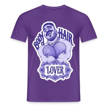 Haarliebhaber - Männer T-Shirt - Lila - Vorne - AI Model Male 178 light (178cm)