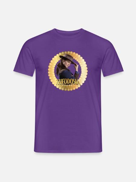 Theodosia Theo Mit Logo - Männer T-Shirt - Lila