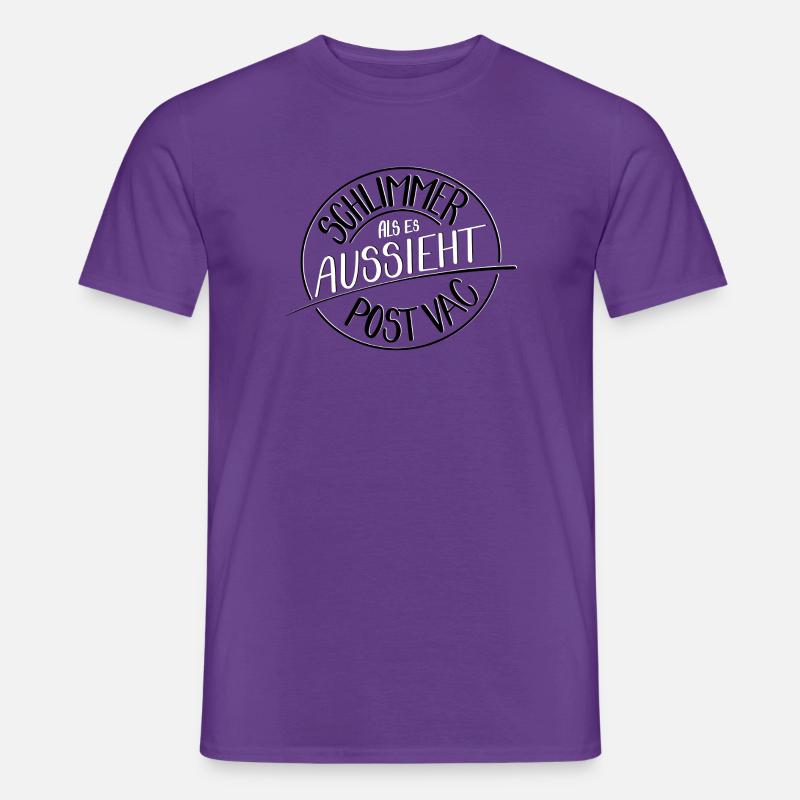 Schlimmer als es aussieht, Post Vac - Männer T-Shirt - Lila