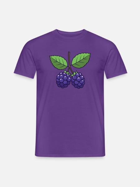 Brombeere Kostüm Karneval Fasching Beeren Lila - Männer T-Shirt - Lila