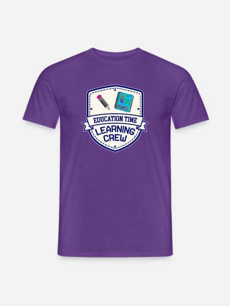 Ausbildungszeit | Learning Crew Shirt - Männer T-Shirt - Lila