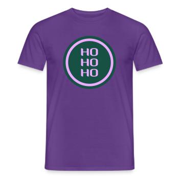 Weihnachten Sprüche - Männer T-Shirt - Lila - Vorne - AI Model Male 178 light (178cm)