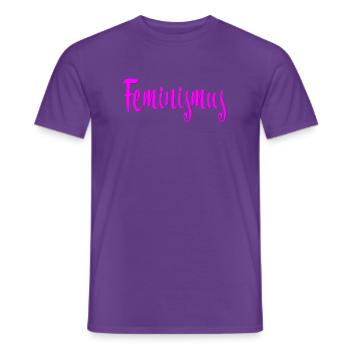 Feminismus - Männer T-Shirt - Lila - Vorne - AI Model Male 178 light (178cm)