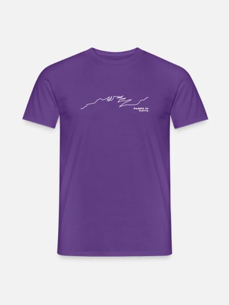 Gavia Pass Straßenverlauf - Männer T-Shirt - Lila