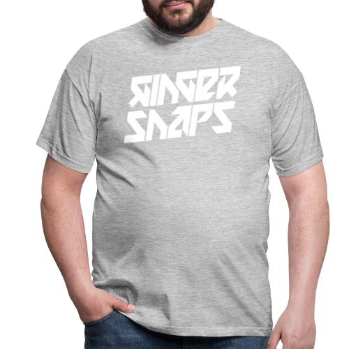 Ginger Snap5 logo (two lines white) - Men's T-Shirt