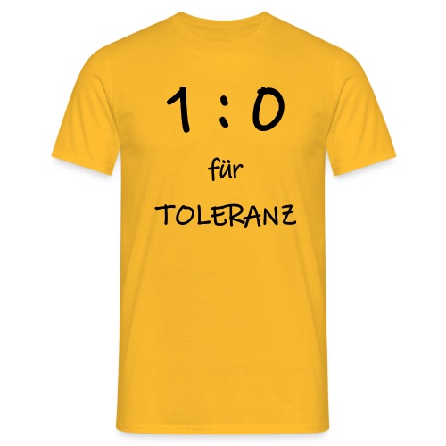TOLERANZ in Führung - Männer T-Shirt