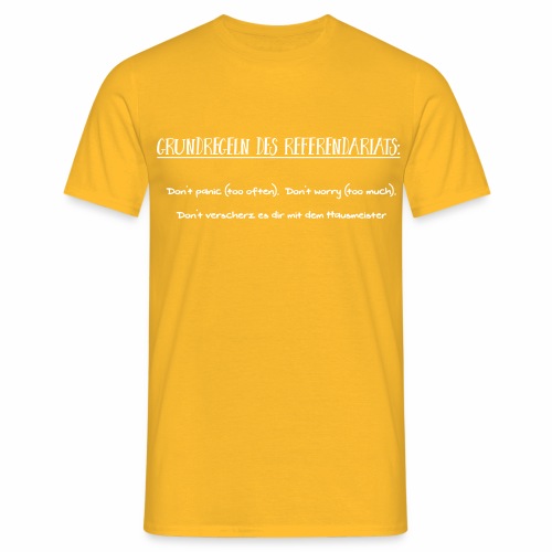 Grundregeln des Referendariats - Männer T-Shirt