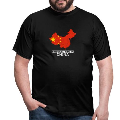 Straight Outta China country map - Men's T-Shirt