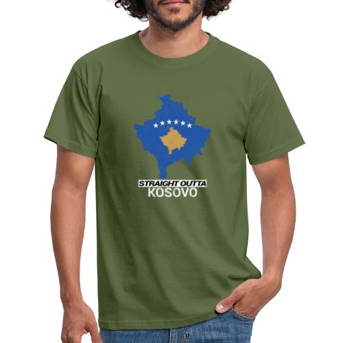 Straight Outta Kosovo country map - Men's T-Shirt