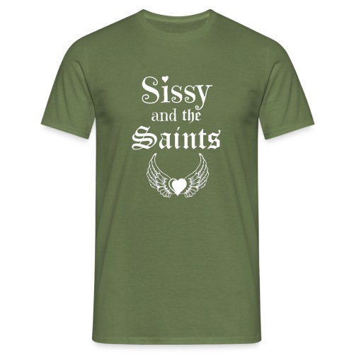 Sissy & the Saints witte letters - Mannen T-shirt