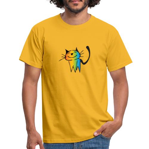 Cute Rainbow Cat - Männer T-Shirt