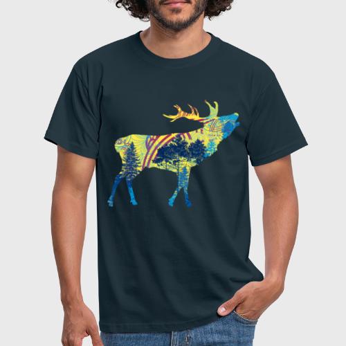 Cerf dans la forêt - T-shirt Homme