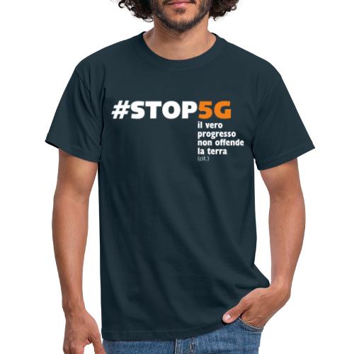 Linea Stop5G con frase - Maglietta da uomo