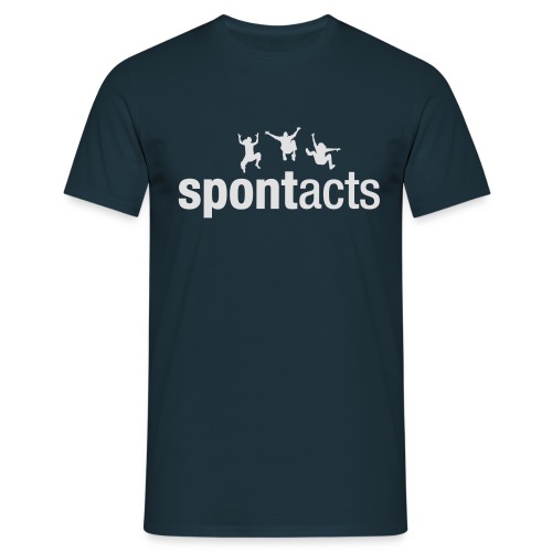 spontacts_Logo_weiss - Männer T-Shirt