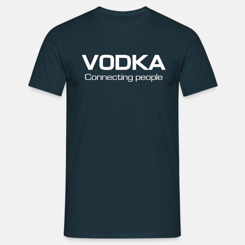 Vodka Connecting people - T-skjorte for menn