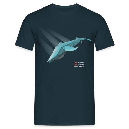 Sea life - Origami Whale - T-shirt Homme