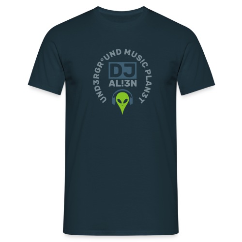 DJ Underground Music Planet Aliens - Männer T-Shirt