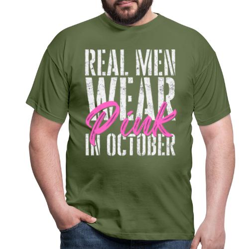 Tosimiehet käyttää vaaleanpunaista lokakuussa - Miesten t-paita