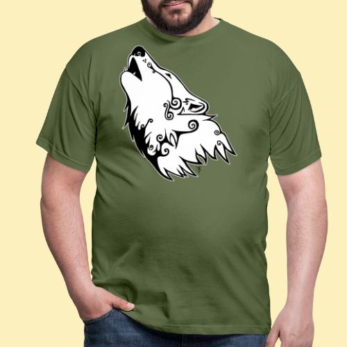 Le Loup de Neved (version contour blanc) - T-shirt Homme
