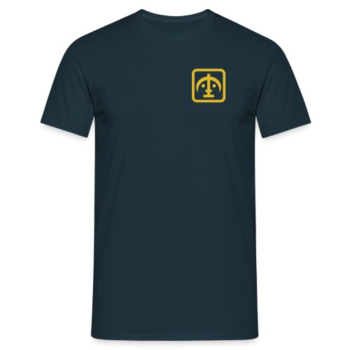 Logo gelb mit Rand - Männer T-Shirt