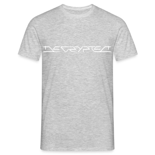 Decrypted Logo 2017 white png - Men's T-Shirt