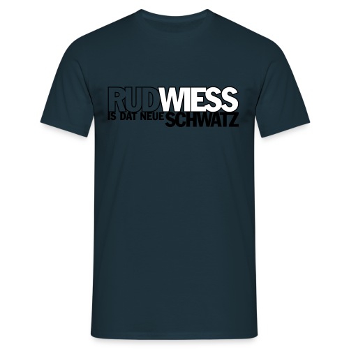 Rud/Wieß is dat neue Schwatz (Kölsch) - Männer T-Shirt