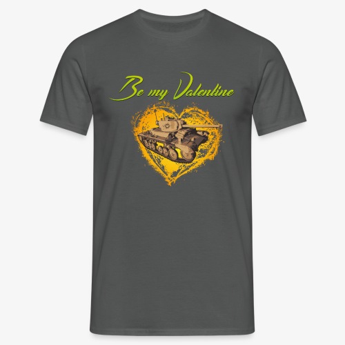 Glowing Valentine Heart - Men's T-Shirt