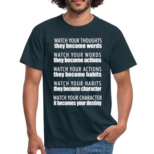 watch your thoughts - Men's T-Shirt