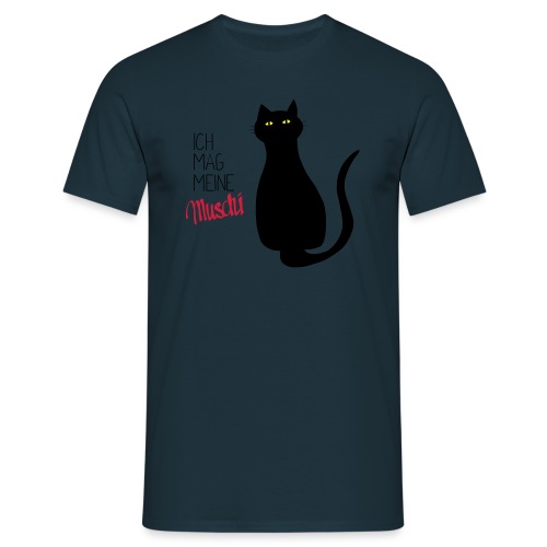 Katze - Muschi - Männer T-Shirt