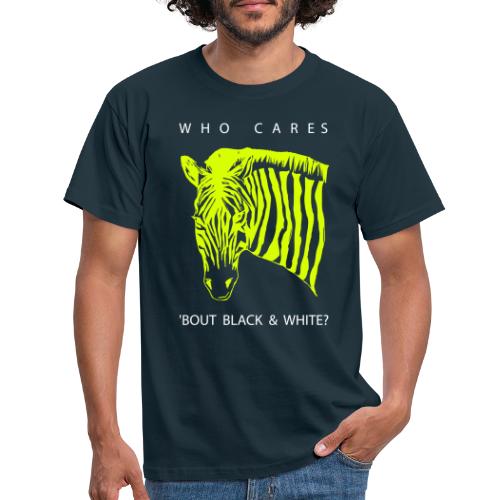 Zebra Who Cares? - Männer T-Shirt