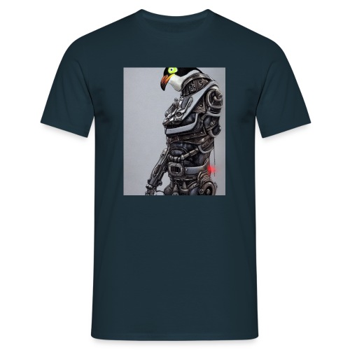 Cyborg Penguin - Männer T-Shirt