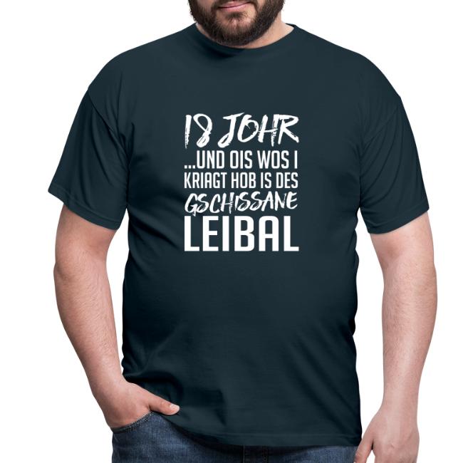 Vorschau: Geburtstog a gschissenes Leibal - Männer T-Shirt