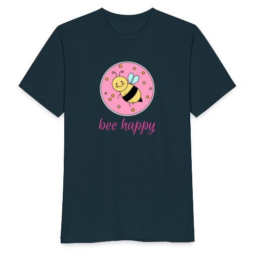 bee happy - Männer T-Shirt