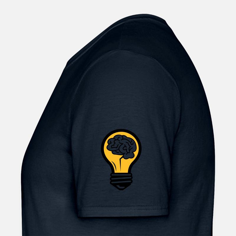 Glühbirne mit einem Gehirn - Männer T-Shirt - undefined