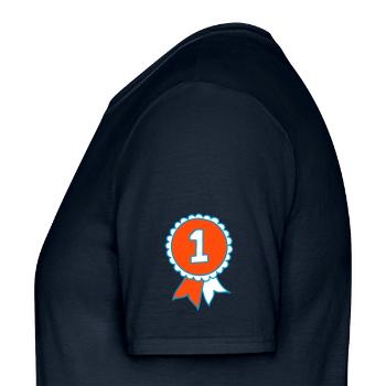 Medaille dreifarbig, Auszeichnung - Männer T-Shirt - Navy - Links - AI Model Male 178 light (178cm)