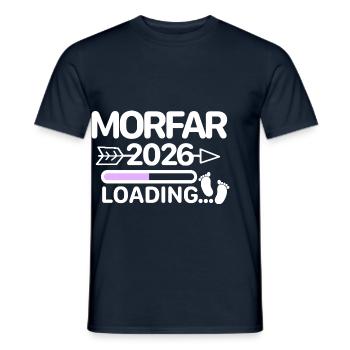 Morfar 2026 schwedisch - Männer T-Shirt - Navy - Vorne - AI Model Male 178 light (178cm)