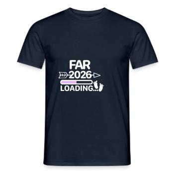 Papa 2026 dänisch - Männer T-Shirt - Navy - Vorne - AI Model Male 178 light (178cm)
