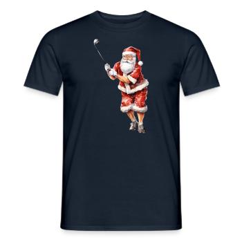 Sports Beautiful Christmas Gifts,Santa Claus - Men's T-Shirt - navy - Front - AI Model Male 178 light (178cm)