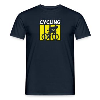 Cycling Sporty Original - Männer T-Shirt - Navy - Vorne - AI Model Male 178 light (178cm)