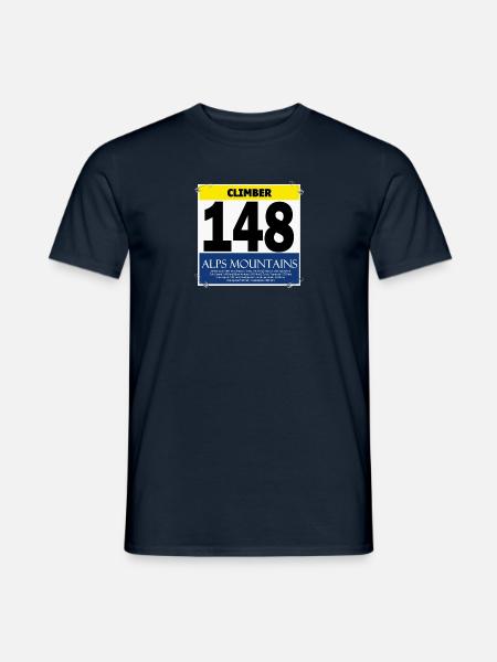 Rennrad Startnummer - Road Race Number - Männer T-Shirt - Navy