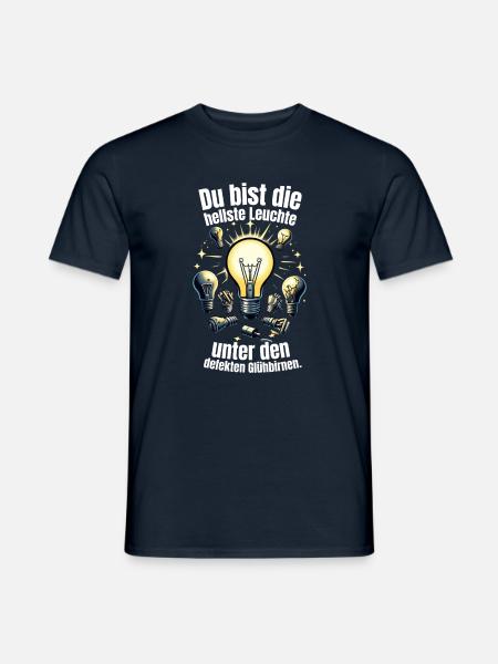 hellste Leuchte unter den defekten Glühbirnen - Männer T-Shirt - Navy